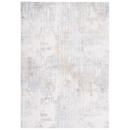 Safavieh 4 ft. x 5 ft. 3 in. Bel Air 216F Power Loomed Rectangle Area Rug Grey & Gold BLA216F-4